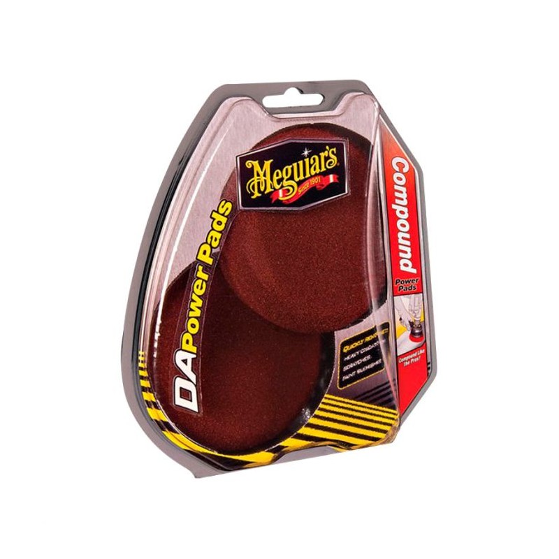 Meguiars Power Pads Compound 4'' voor Dual Action Polisher, Set à 2 stuks