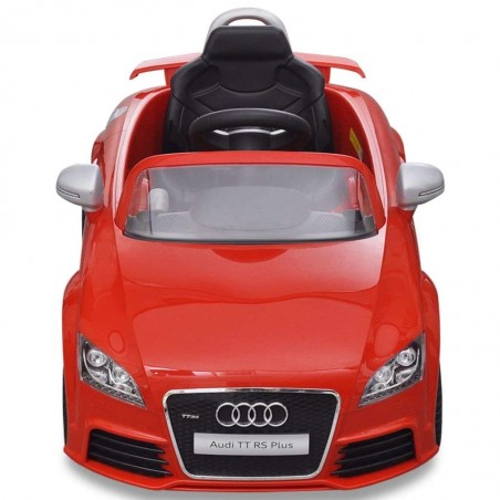 Voiture Enfant Audi TT Rouge Sur batterie 6V Incluse. SD et télécommande - dès 3 ans