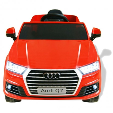 Voiture Enfant Audi Q7 Rouge Sur batterie 6V Incluse. SD et télécommande - dès 3 ans