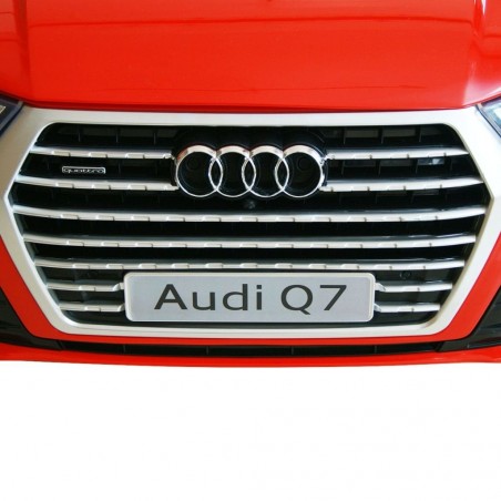 Voiture Enfant Audi Q7 Rouge Sur batterie 6V Incluse. SD et télécommande - dès 3 ans