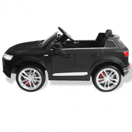 Voiture Enfant Audi Q7 Noir Sur batterie 6V Incluse. SD et télécommande - dès 3 ans