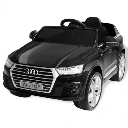 Voiture Enfant Audi Q7 Noir Sur batterie 6V Incluse. SD et télécommande - dès 3 ans