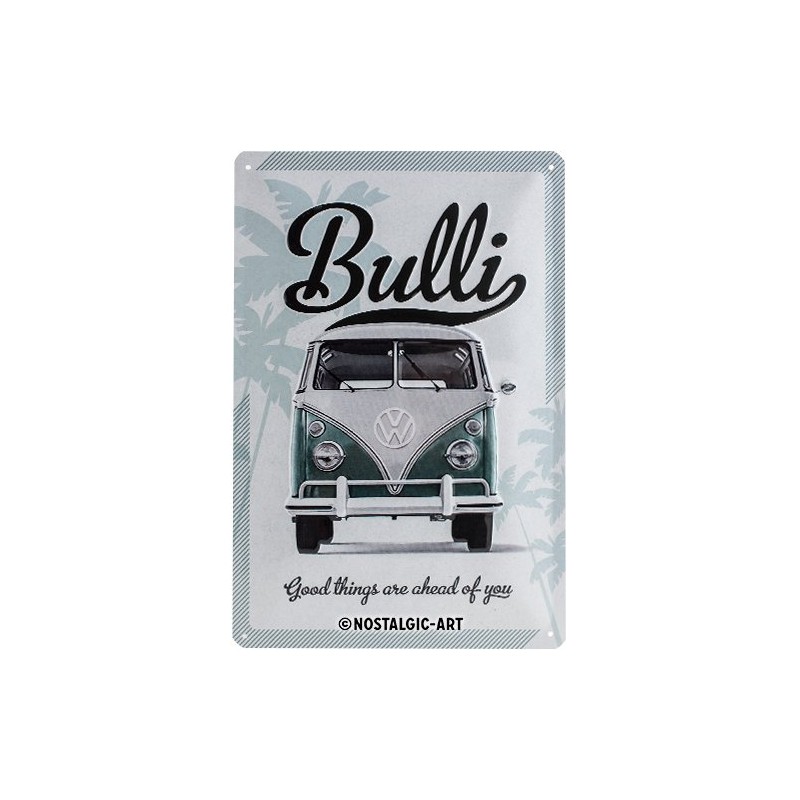 Décoration Plaque en métal Vintage "Good things are ahead of you" 20x30cm