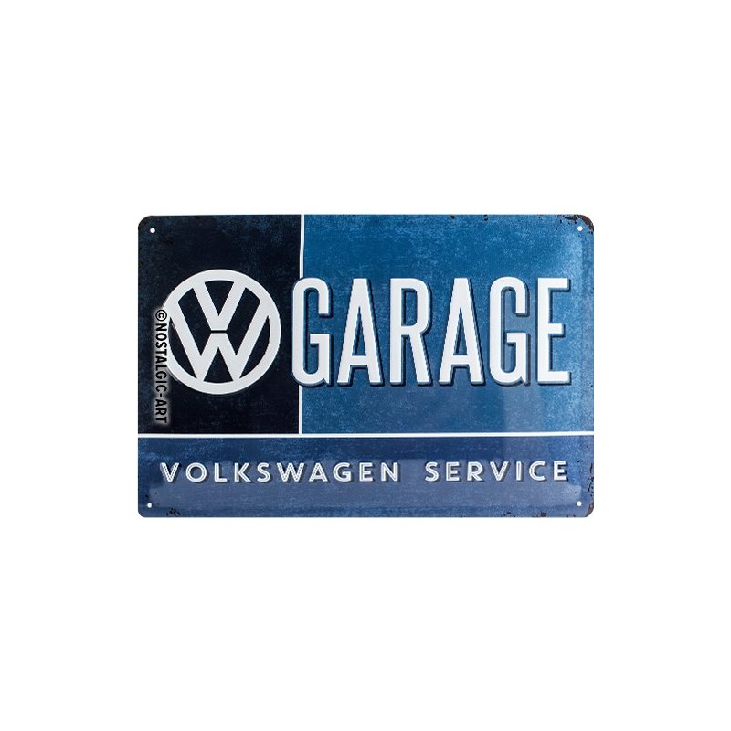 Décoration Plaque en métal Vintage "Volkswagen VW garage" 20x30cm