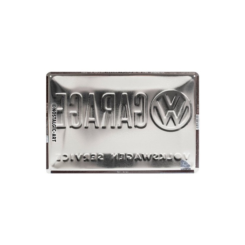 Décoration Plaque en métal Vintage "Volkswagen VW garage" 20x30cm