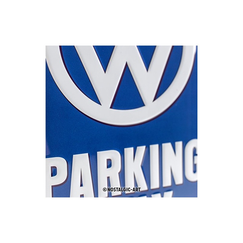 Décoration Plaque en métal Vintage "VW parking Only" 20x30cm
