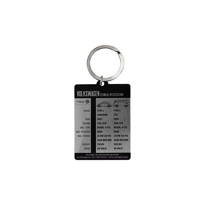 Porte clef Vintage VW "Parking Only" 6x4.5cm