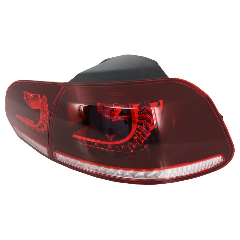Feux Led rouge fumé à clignotants dynamique pour VW Golf 6