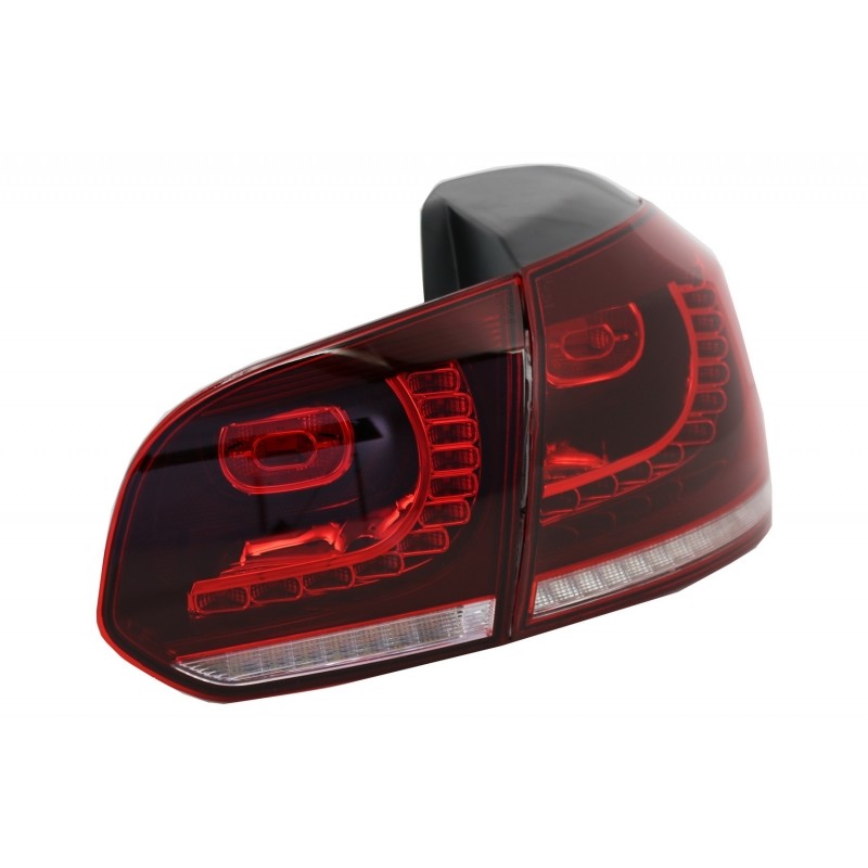 Feux Led rouge fumé à clignotants dynamique pour VW Golf 6