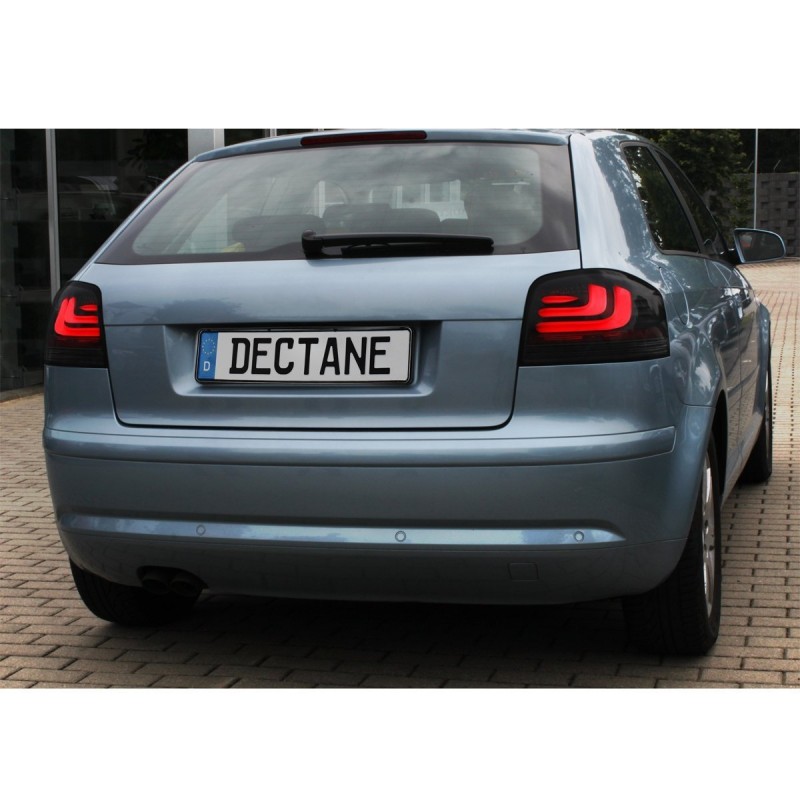 Feux Audi A3 8P Full Led noir fumé à clignotants dynamique