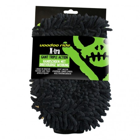 Voodoo Ride Extra Wash Mitt - Gant triple action