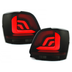 Feux carDNA LED VW Polo 6R rouge/fumé à clignotants dynamique - RV46LLBSY