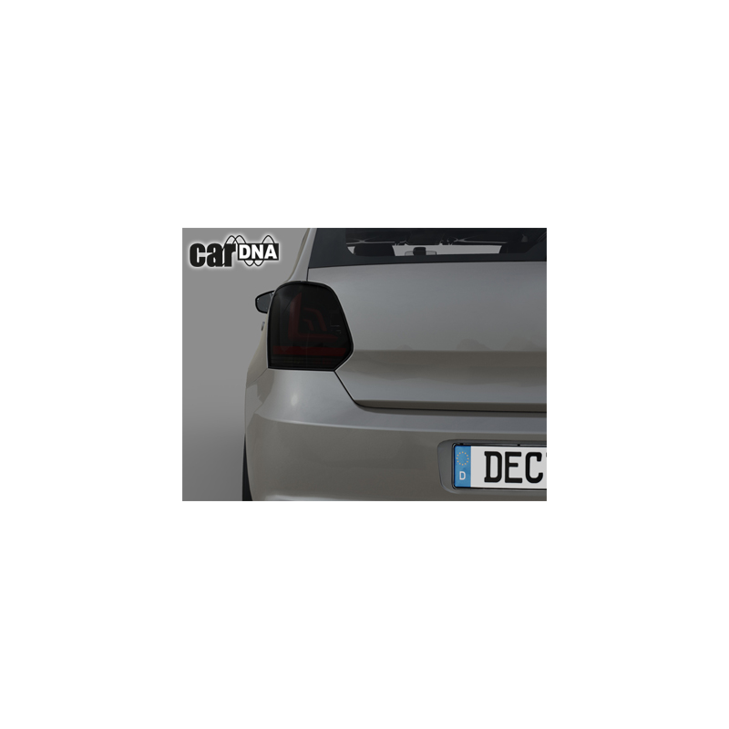 Feux carDNA LED VW Polo 6R rouge/fumé à clignotants dynamique - RV46LLBSY