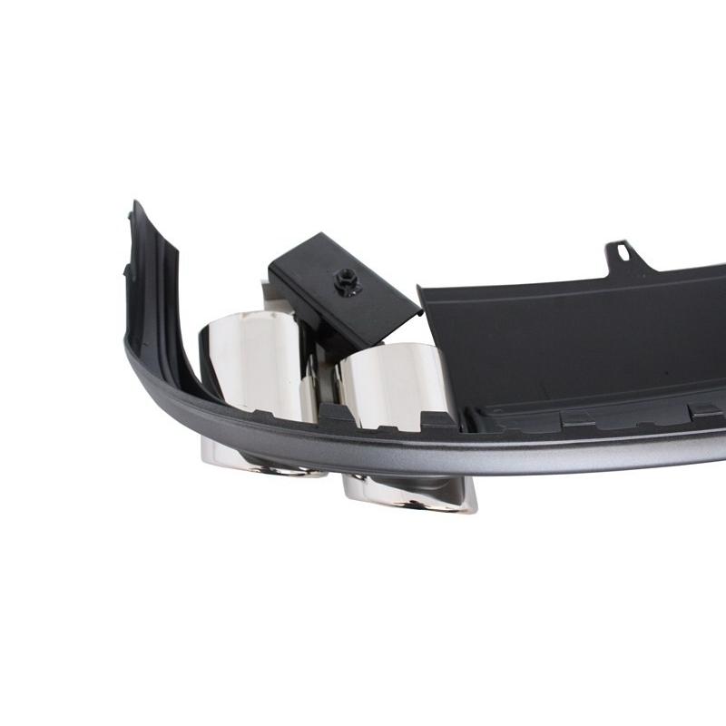 Suitable for AUDI A4 B8 Sedan Facelift (2012-up) Rear Bumper Valance Diffuser & Exhaust Tips S4 Design
