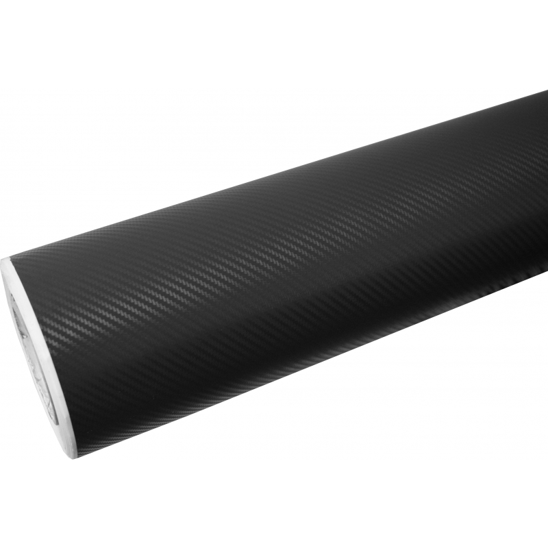 Carbon Fiber Textured Vinyl Auto Wrap 1.27m x 30m Black