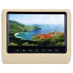 Universal 9 Inch Car Headrest DVD Player HDMI LCD Screen Backsuitable for SEAT Monitor Beige