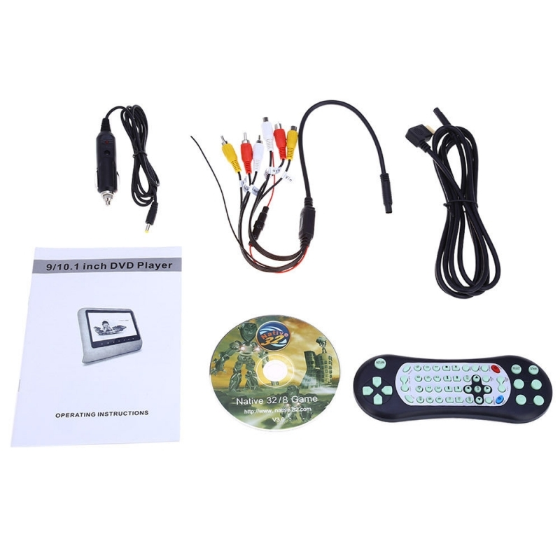 Universal 9 Inch Car Headrest DVD Player HDMI LCD Screen Backsuitable for SEAT Monitor Beige