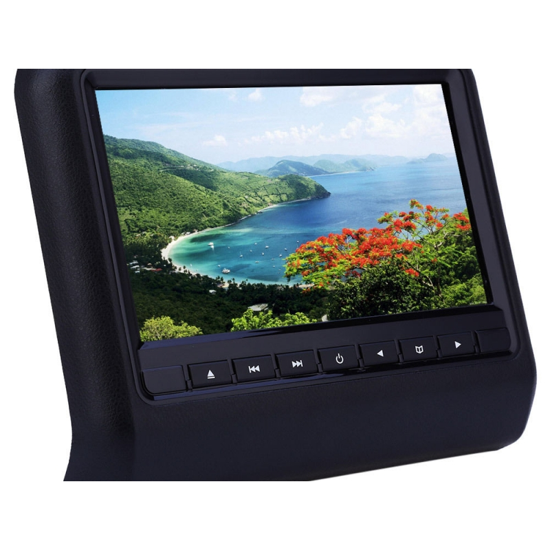 Universal 9 Inch Car Headrest DVD Player HDMI LCD Screen Backsuitable for SEAT Monitor -Black