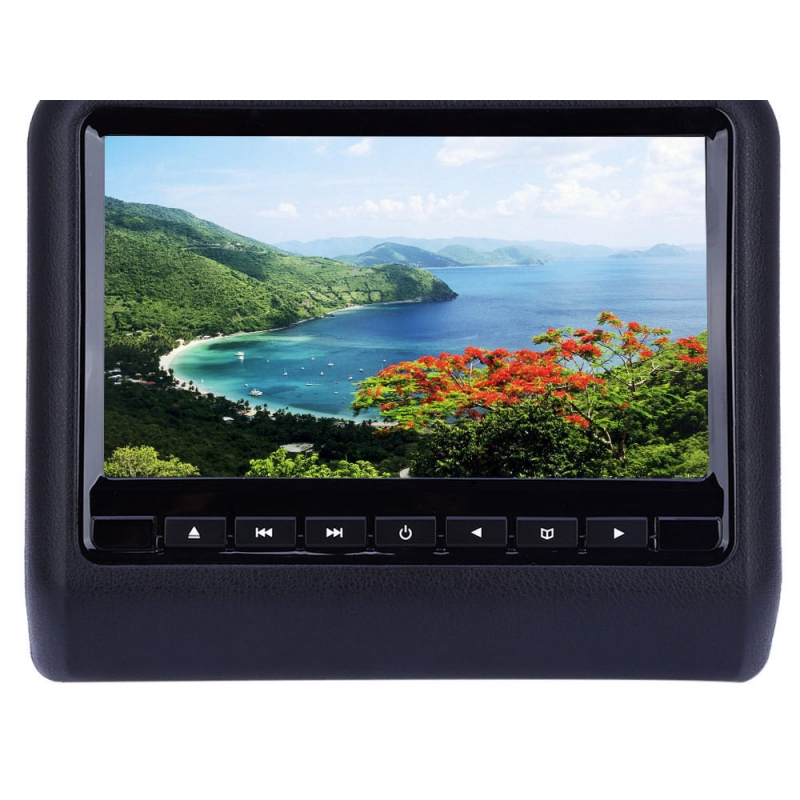Universal 9 Inch Car Headrest DVD Player HDMI LCD Screen Backsuitable for SEAT Monitor -Black