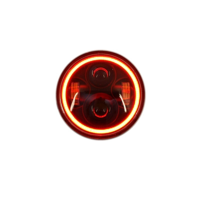 5.75 Inch Motorcycle CREE LED Headlight Angel Eye Halo DRL  