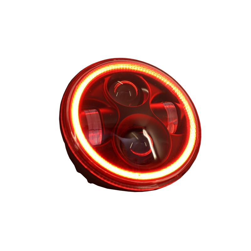 5.75 Inch Motorcycle CREE LED Headlight Angel Eye Halo DRL  