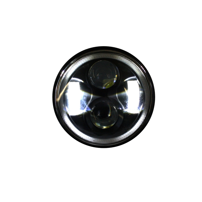 5.75 Inch Motorcycle CREE LED Headlight Angel Eye Halo DRL  