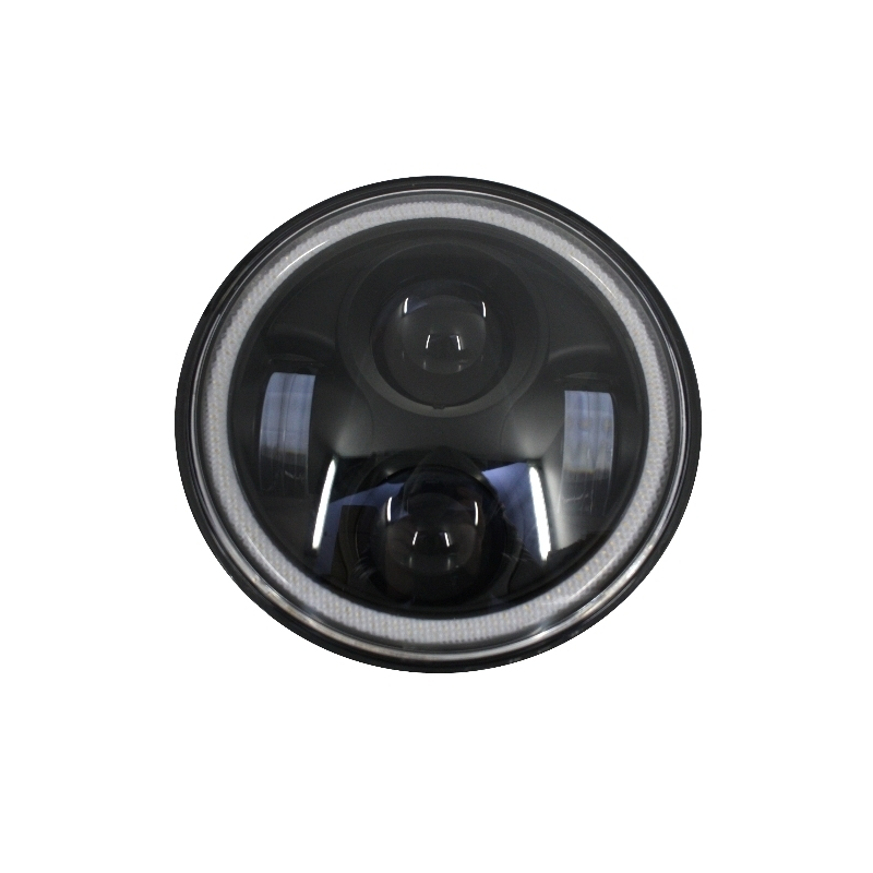 5.75 Inch Motorcycle CREE LED Headlight Angel Eye Halo DRL  