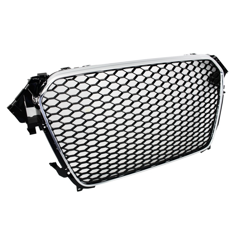Badgeless Front Grille suitable for AUDI A4 B8 Facelift (2012-2015) RS Design With and Without PDC