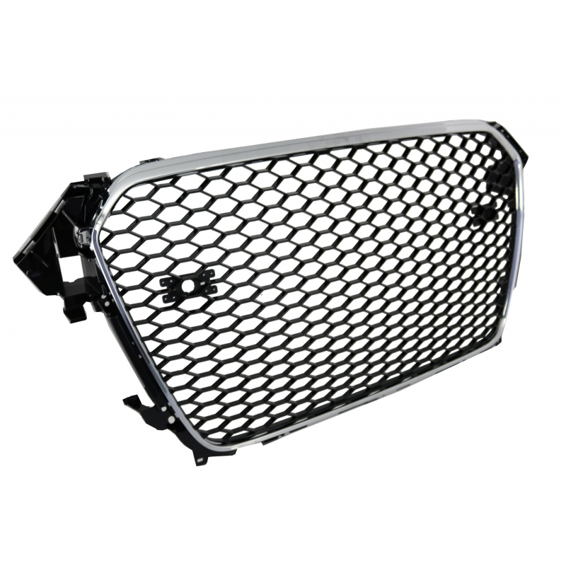 Badgeless Front Grille suitable for AUDI A4 B8 Facelift (2012-2015) RS Design With and Without PDC