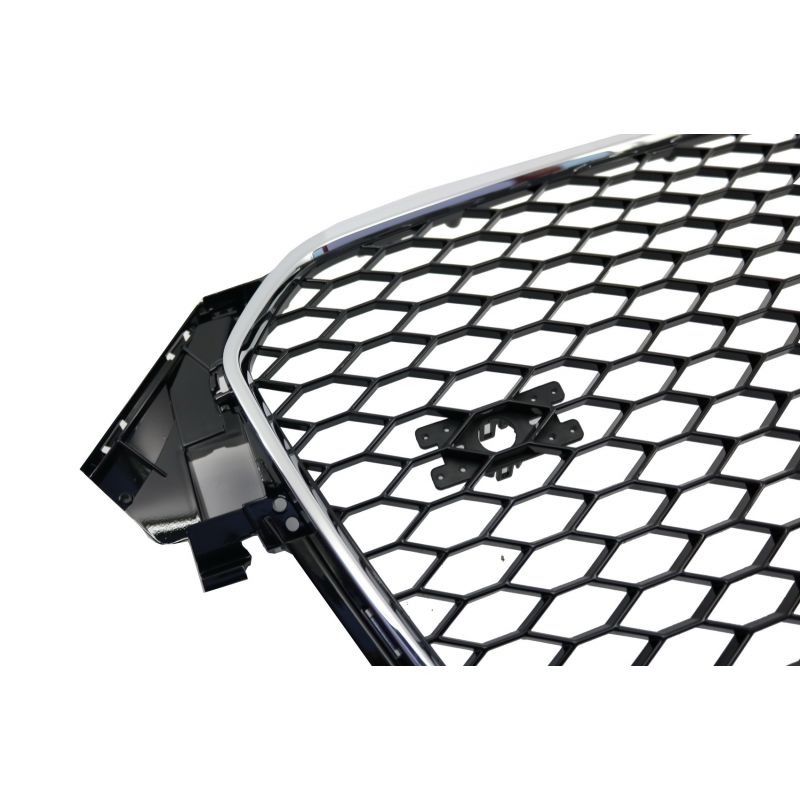 Badgeless Front Grille suitable for AUDI A4 B8 Facelift (2012-2015) RS Design With and Without PDC