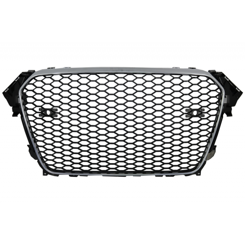 Badgeless Front Grille suitable for AUDI A4 B8 Facelift (2012-2015) RS Design With and Without PDC