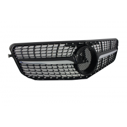 Front Grille suitable for MERCEDES Benz C-Class C63 AMG Design W204 S204 Limousine Station Wagon (2007-2014) Sport Black