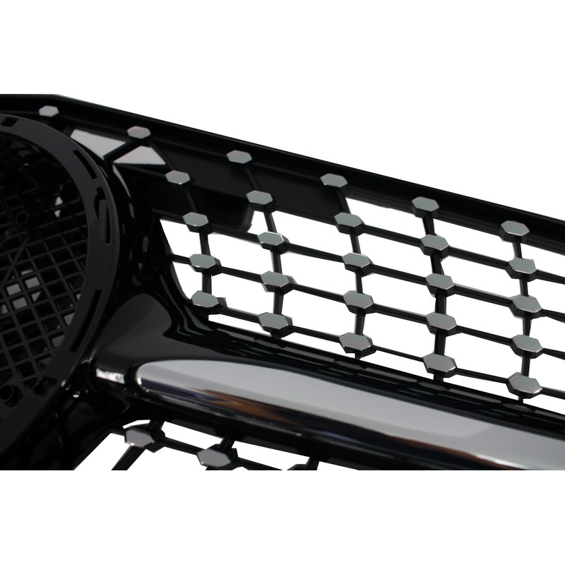 Front Grille suitable for MERCEDES Benz C-Class C63 AMG Design W204 S204 Limousine Station Wagon (2007-2014) Sport Black