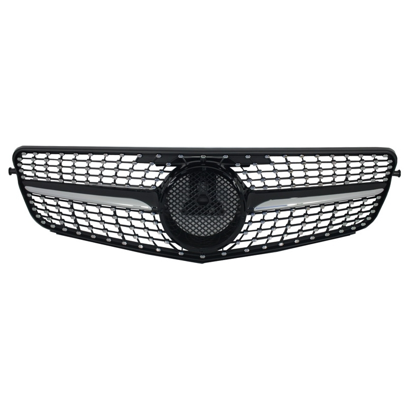 Front Grille suitable for MERCEDES Benz C-Class C63 AMG Design W204 S204 Limousine Station Wagon (2007-2014) Sport Black
