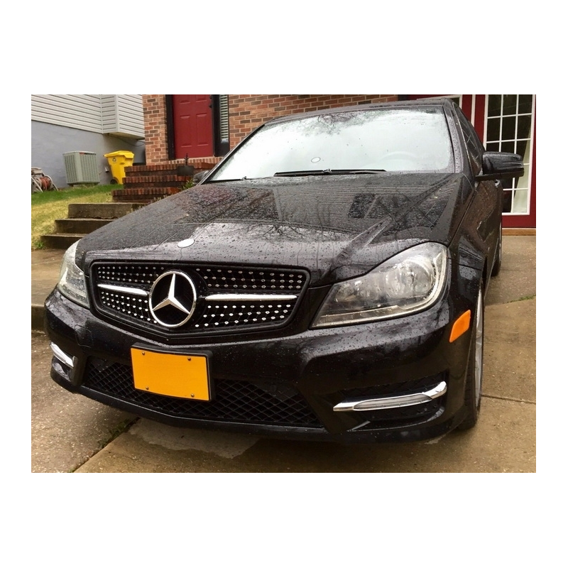 Front Grille suitable for MERCEDES Benz C-Class C63 AMG Design W204 S204 Limousine Station Wagon (2007-2014) Sport Black