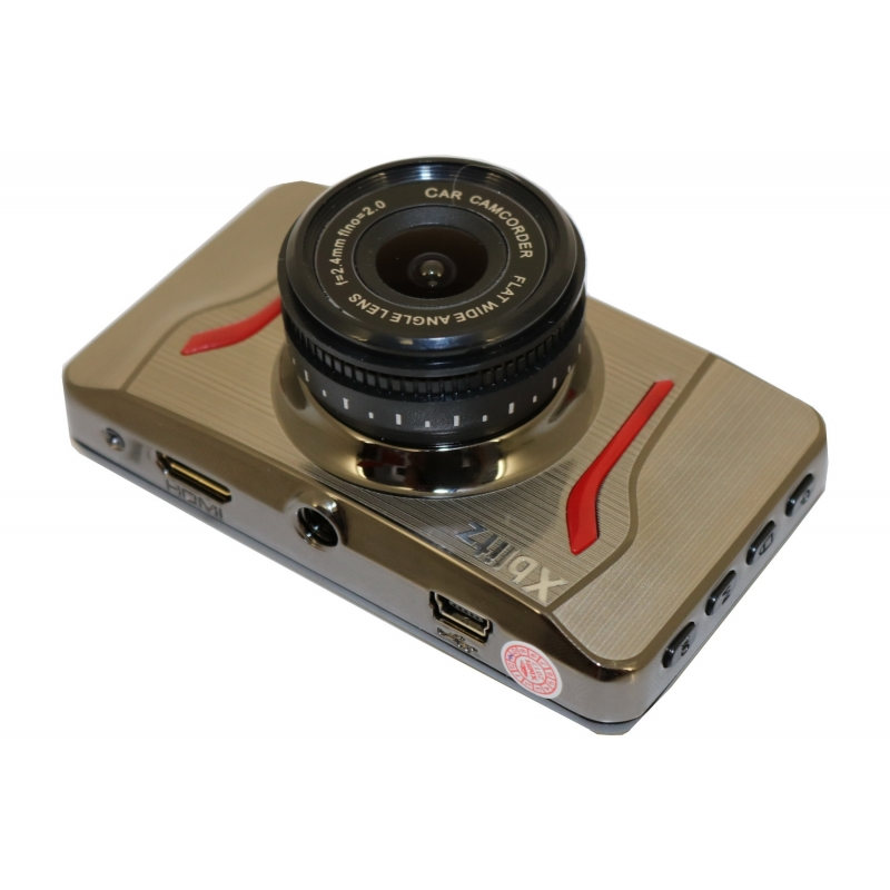 Xblitz Ghost Dash Camera Dashboard Recorder Full HD 1920x1080P, 2 Inch Screen, 120 Degrees Lens, Gold