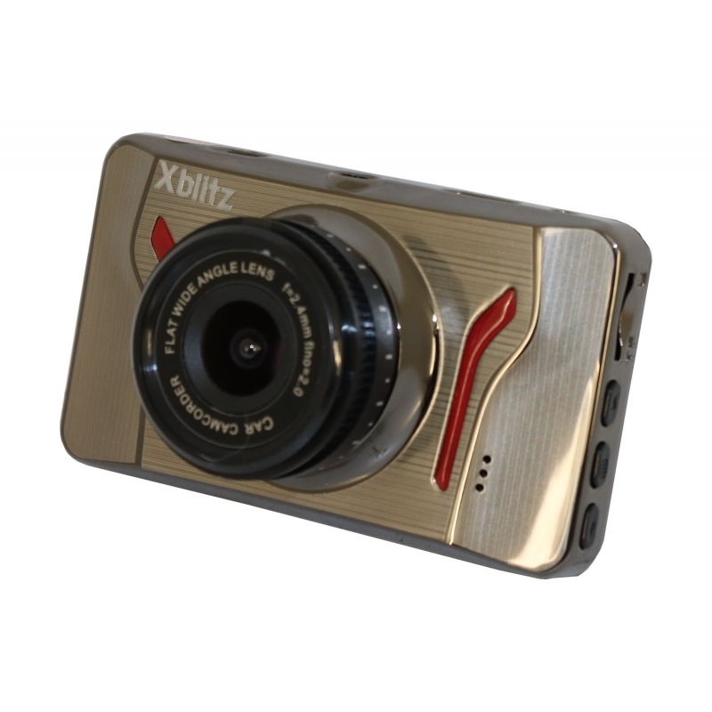 Xblitz Ghost Dash Camera Dashboard Recorder Full HD 1920x1080P, 2 Inch Screen, 120 Degrees Lens, Gold