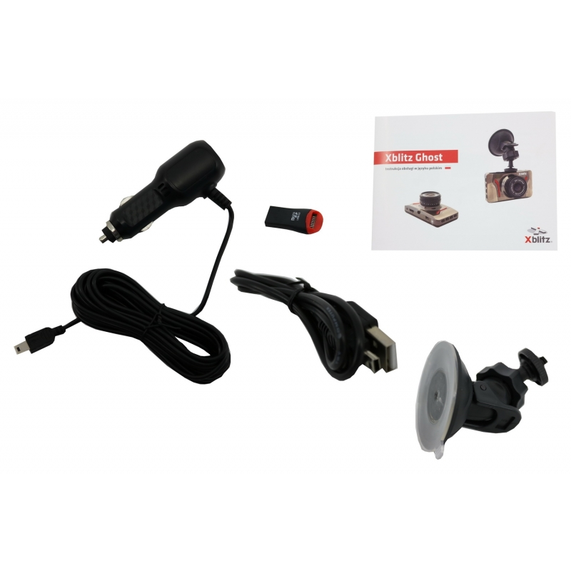 Xblitz Ghost Dash Camera Dashboard Recorder Full HD 1920x1080P, 2 Inch Screen, 120 Degrees Lens, Gold