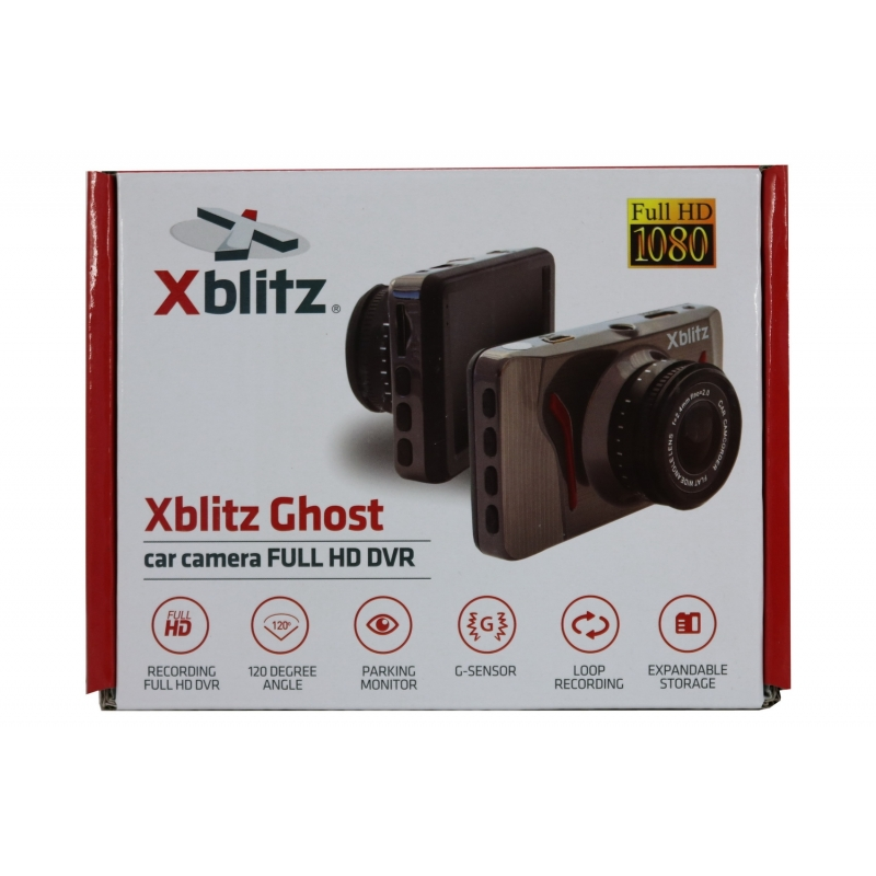 Xblitz Ghost Dash Camera Dashboard Recorder Full HD 1920x1080P, 2 Inch Screen, 120 Degrees Lens, Gold