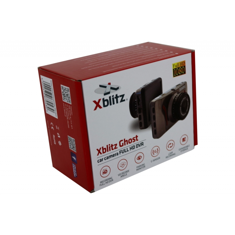 Xblitz Ghost Dash Camera Dashboard Recorder Full HD 1920x1080P, 2 Inch Screen, 120 Degrees Lens, Gold