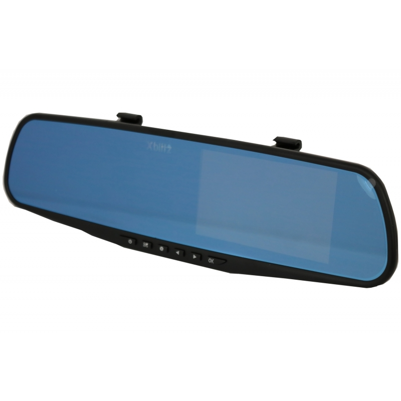 Xblitz Mirror 2016 Dash Camera Dashboard Recorder Full HD 1920x1080P, 4.3 Inch, 140 Degrees Lens, Black