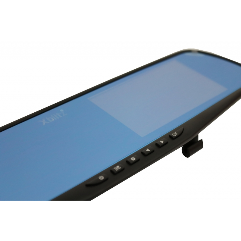 Xblitz Mirror 2016 Dash Camera Dashboard Recorder Full HD 1920x1080P, 4.3 Inch, 140 Degrees Lens, Black