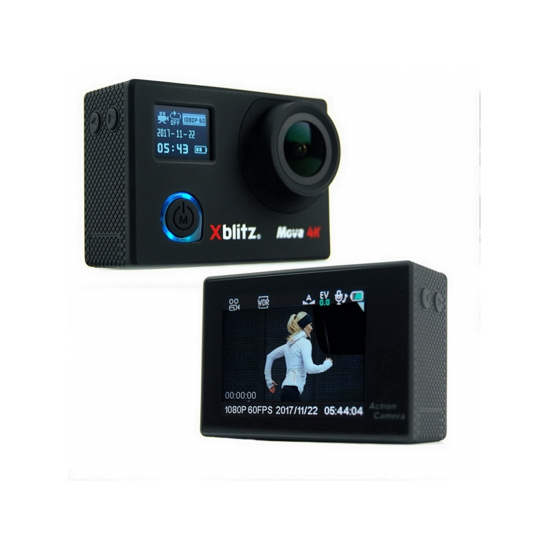 Xblitz Move Camera 4k Sport Camera Full HD 1920x1080P, 2 Inch Screen, 170 Degrees Lens, With Wi-Fi, Waterproof