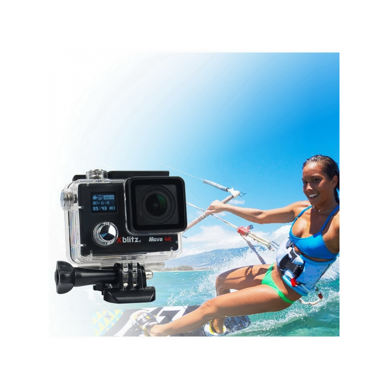 Xblitz Move Camera 4k Sport Camera Full HD 1920x1080P, 2 Inch Screen, 170 Degrees Lens, With Wi-Fi, Waterproof