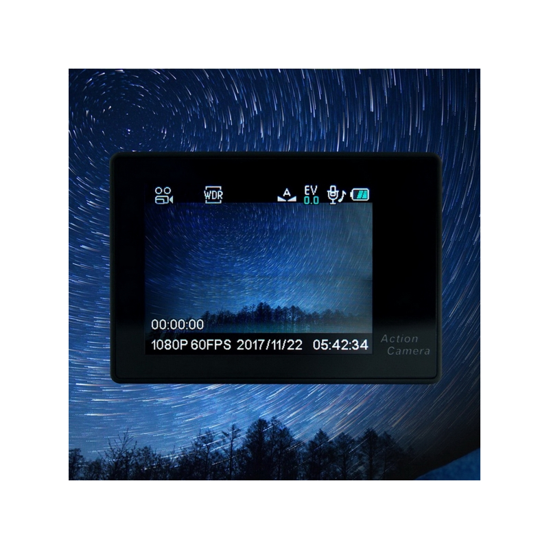 Xblitz Move Camera 4k Sport Camera Full HD 1920x1080P, 2 Inch Screen, 170 Degrees Lens, With Wi-Fi, Waterproof