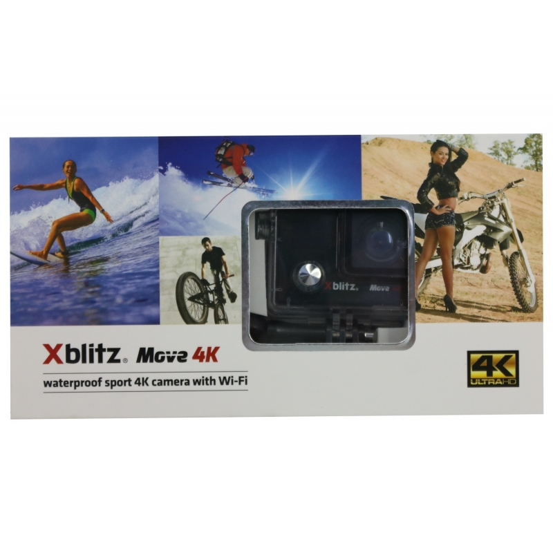 Xblitz Move Camera 4k Sport Camera Full HD 1920x1080P, 2 Inch Screen, 170 Degrees Lens, With Wi-Fi, Waterproof