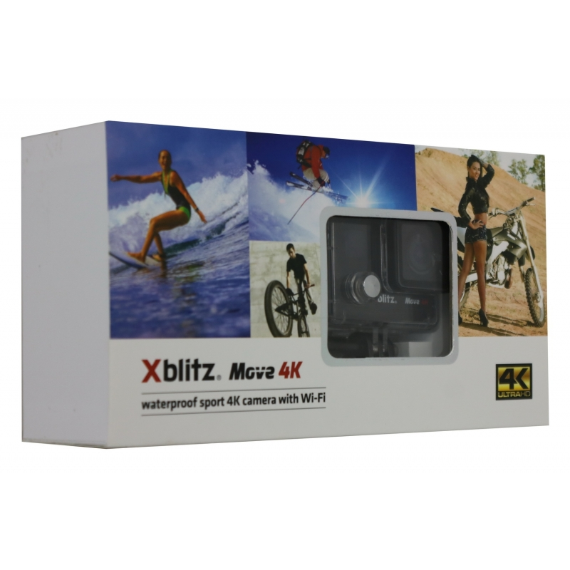 Xblitz Move Camera 4k Sport Camera Full HD 1920x1080P, 2 Inch Screen, 170 Degrees Lens, With Wi-Fi, Waterproof