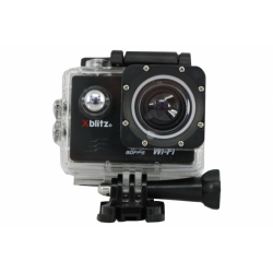Xblitz Action Camera 4k Full HD 1920x1080P, 2 Inch Screen, 170 Degrees Lens, With Wi-Fi, Waterproof, Black