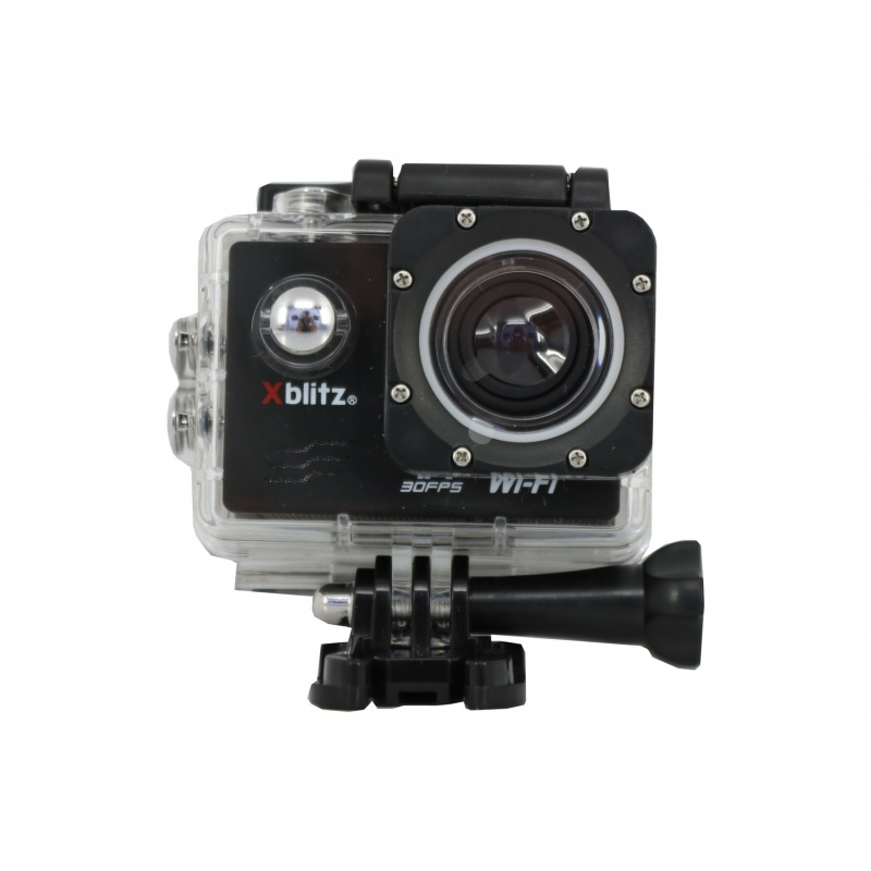 Xblitz Action Camera 4k Full HD 1920x1080P, 2 Inch Screen, 170 Degrees Lens, With Wi-Fi, Waterproof, Black