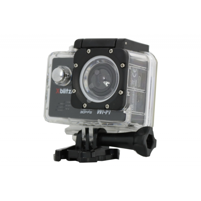 Xblitz Action Camera 4k Full HD 1920x1080P, 2 Inch Screen, 170 Degrees Lens, With Wi-Fi, Waterproof, Black